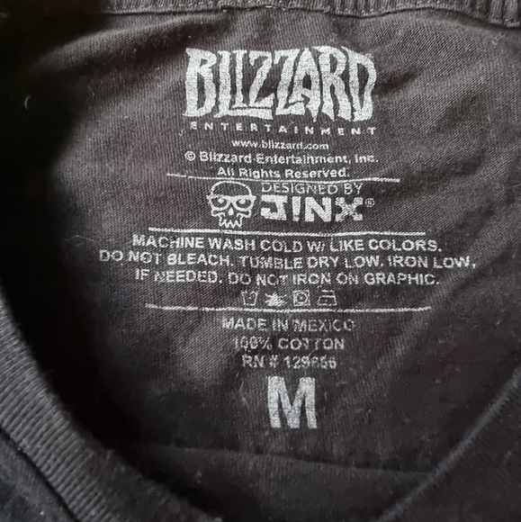 Blizzard Entertainment Overwatch Sombra Black Unisex T-Shirt - Picture 4 of 6